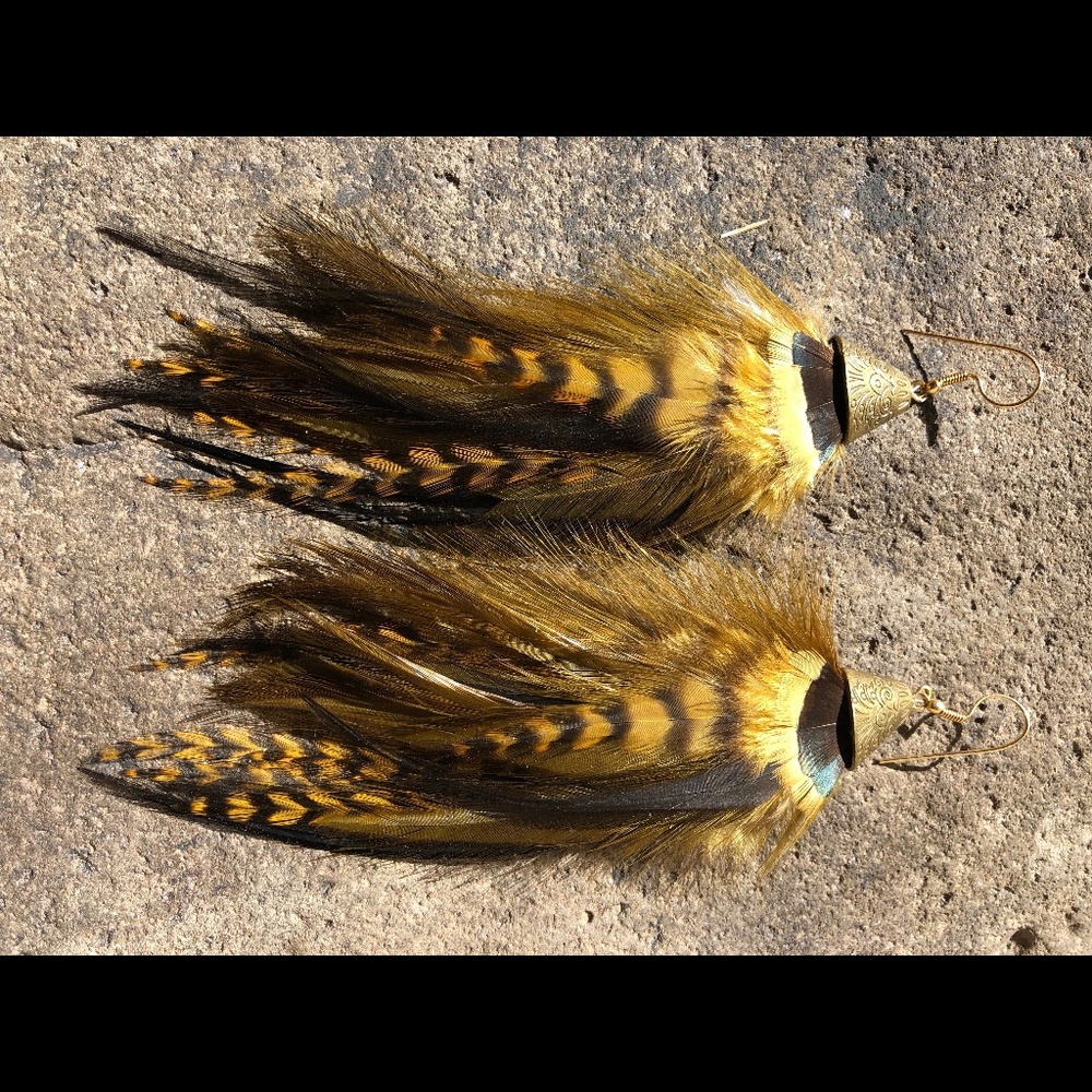Feather Earrings ~ ANIMAL NATURE